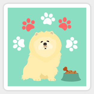 Baby Chow Chow Dog Sticker